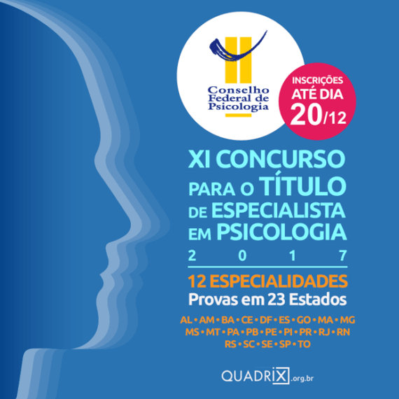 Inscrições abertas para concurso de especialista em Psicologia | CRP-MG