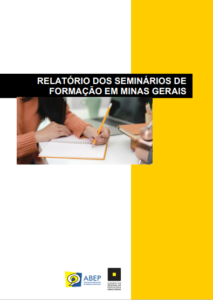 Capa do livro Relatório dos Seminários de Formação em Minas Gerais