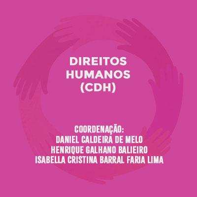 Direitos Humanos (CDH). Coordenação: Daniel Caldeira de Melo. Henrique Galhano Balieiro. Isabella Cristina Barral Faria Lima