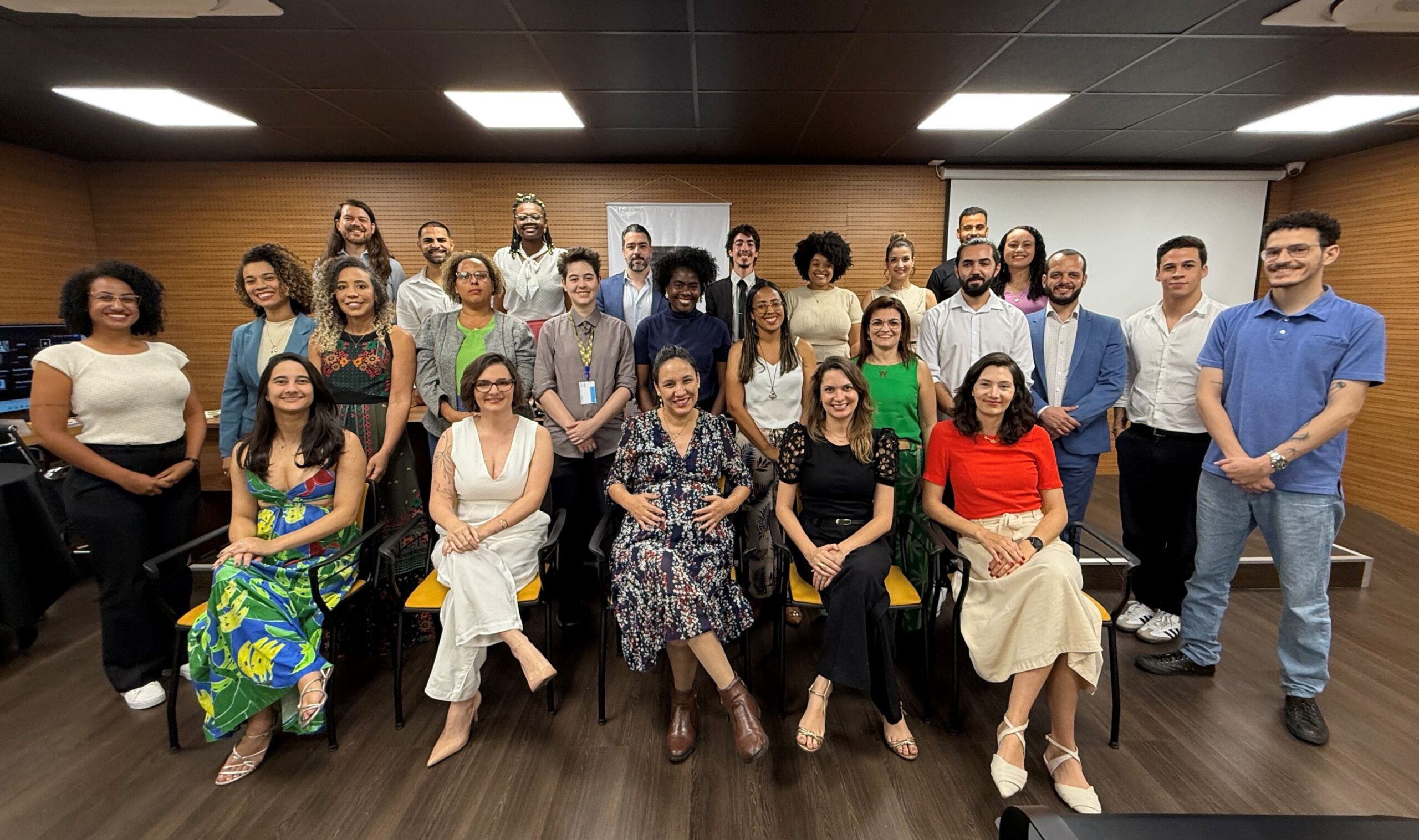 Conselheiras e conselheiros na posse administrativa do XVIII Plenário.