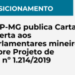 Posicionamento - CRP-MG publica Carta Aberta aos parlamentares mineiros sobre Projeto de Lei nº 1.214/2019